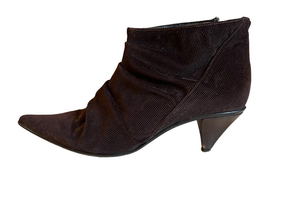 Vintage Y2K Clone for Barneys New York Slouchy Pointed Toe booties 8